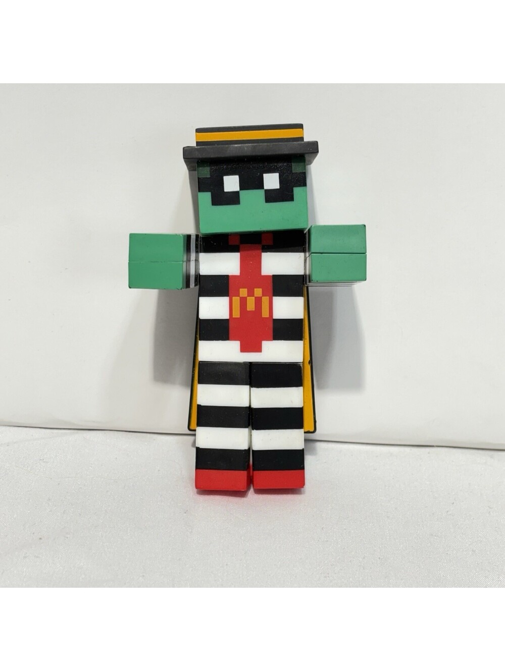 McDonalds Minecraft Zombie Hamburglar adult meal toy Green, Black & White Stripe